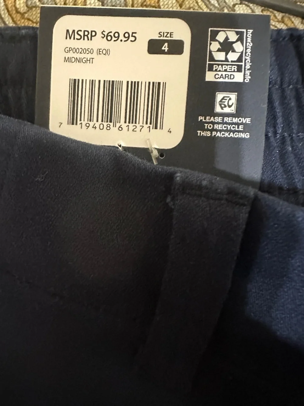 Gap Classic Twill Pant Womens 4 Cuffed pants NT